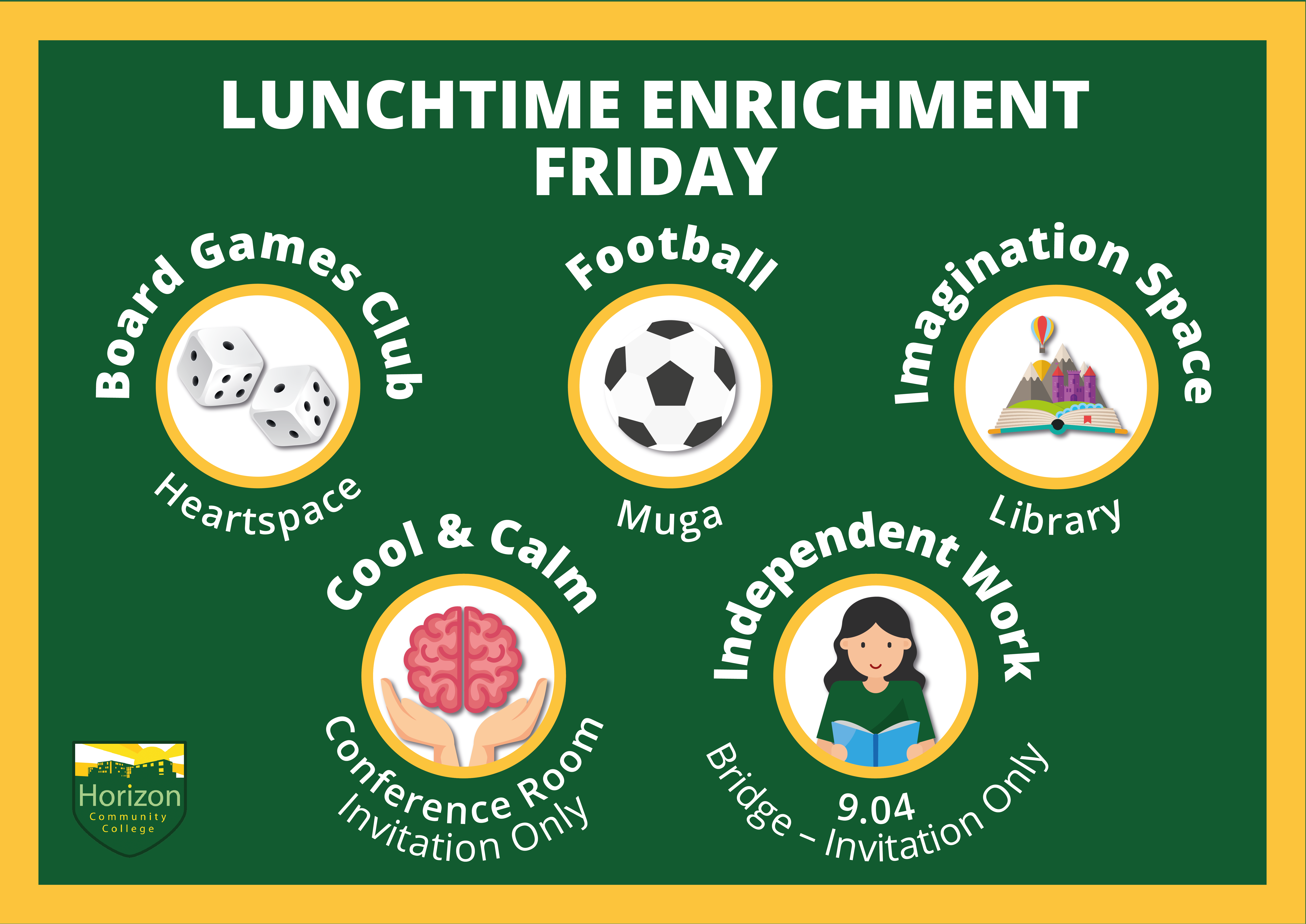 Lunchtime enrichment Friday