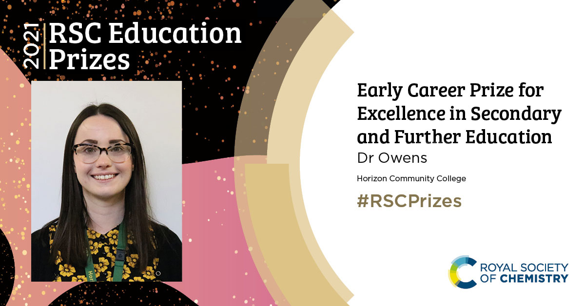 Winner: 2021 Early Career Prize for Excellence in Secondary and Further Education
