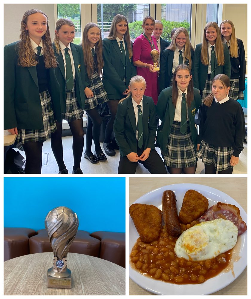 U13 Girls Football team enjoying their Star Breakfast