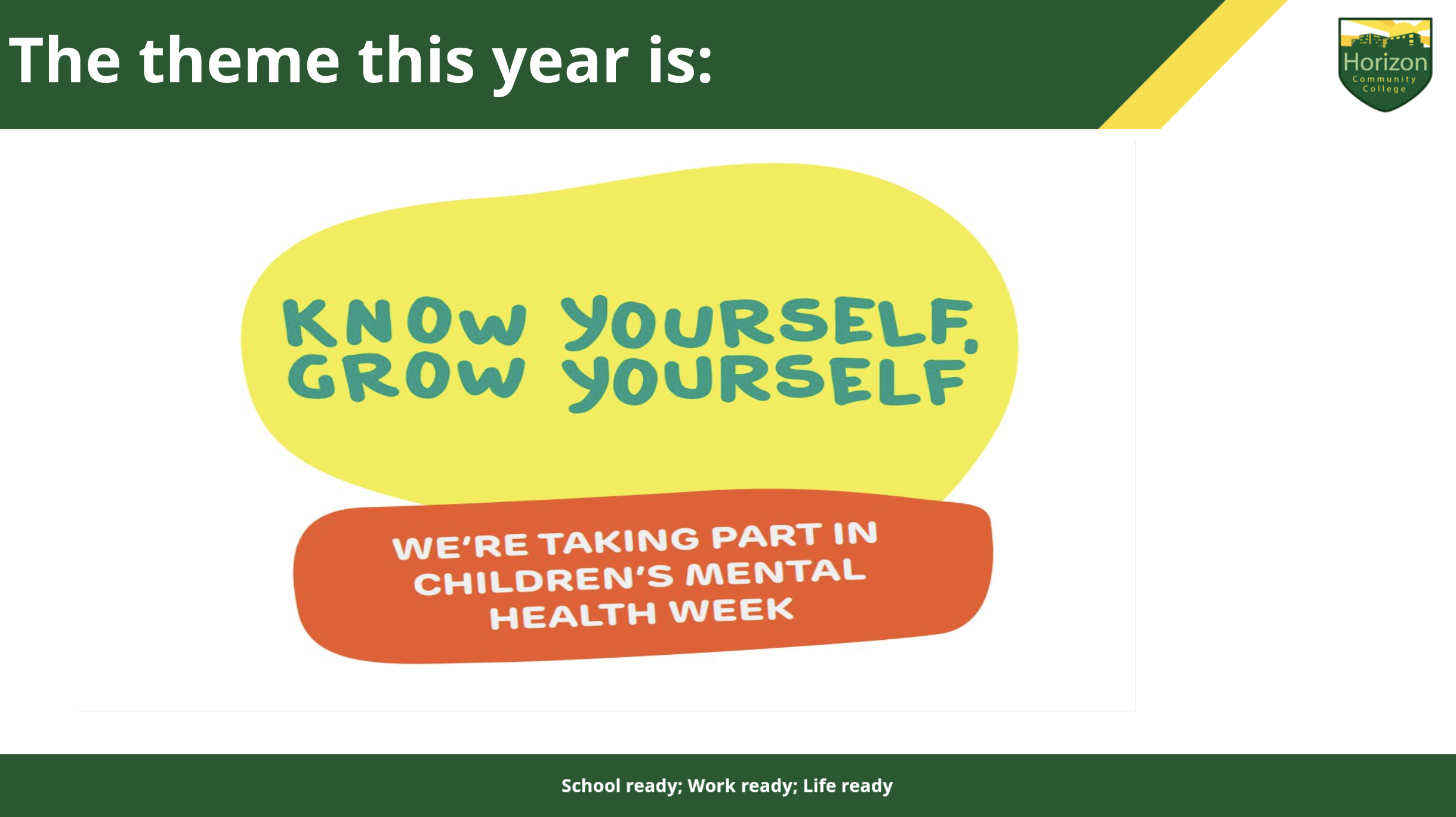 3rd February - 9th February Children's Mental Health Week